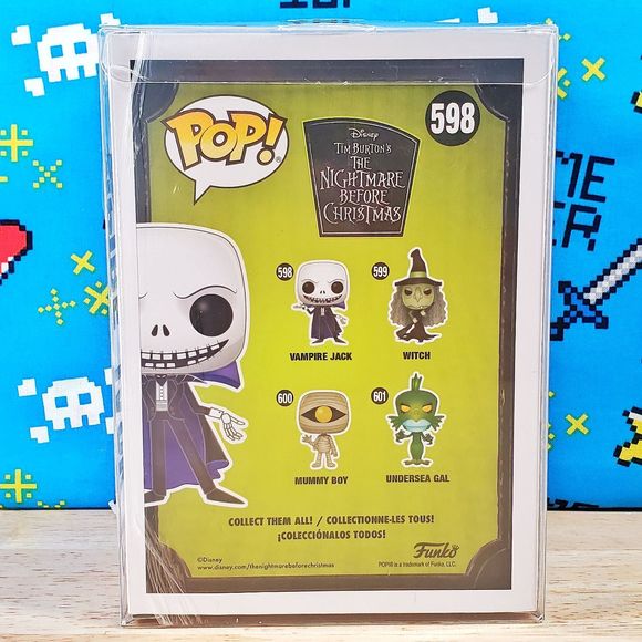 Funko PoP Nightmare Before Christmas Vampire Jack #598 GITD Exclusive + Protecto - Picture 4 of 10